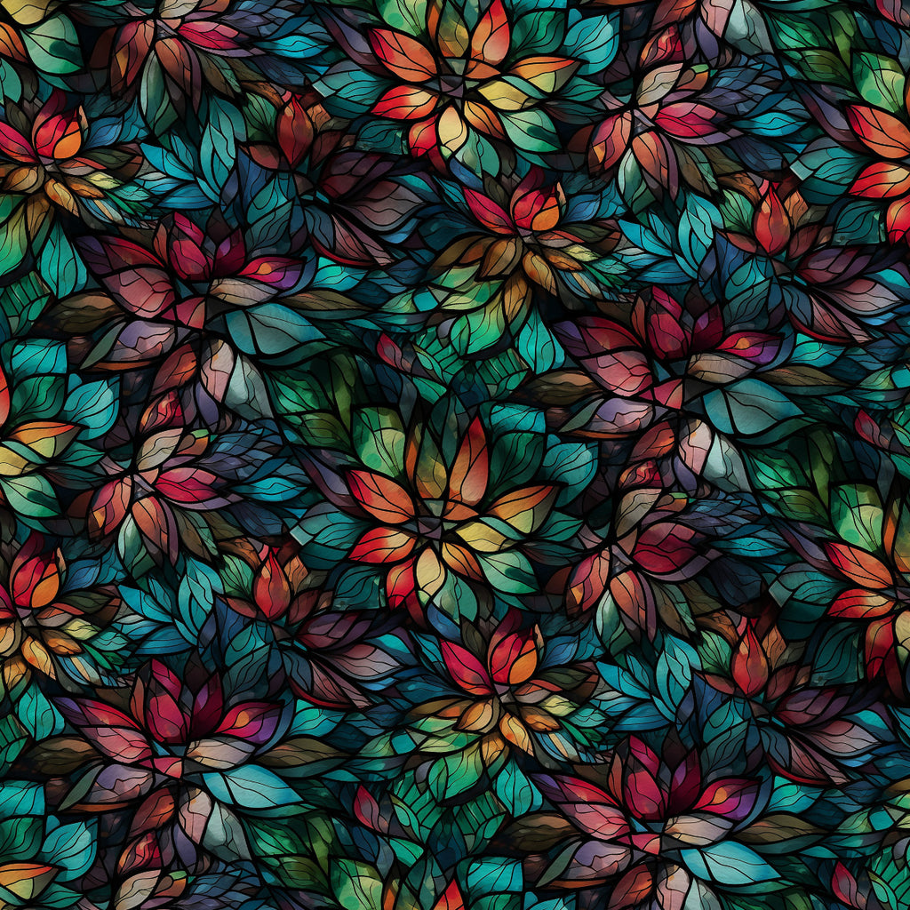 Cathedral Blooms Pattern 4 Minky Fabric — plush minky folded close-up preview (mv-minky-v1:lying)