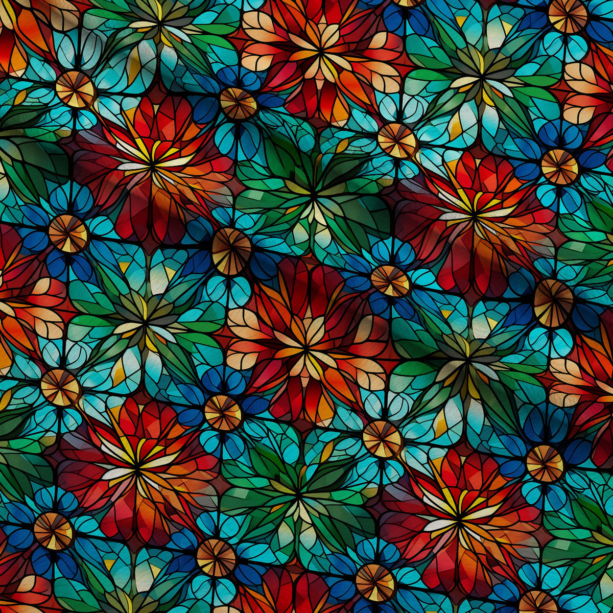 Cathedral Blooms Pattern 5 Minky Fabric — plush minky folded close-up preview (mv-minky-v1:lying)