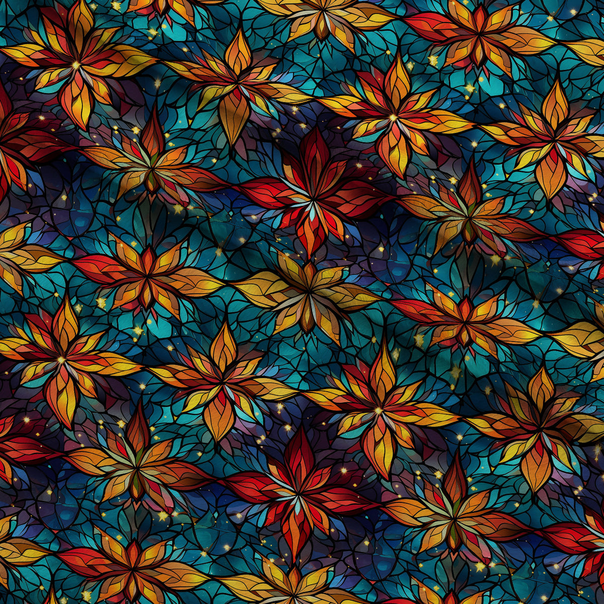 Cathedral Blooms Pattern 8 Minky Fabric — plush minky folded close-up preview (mv-minky-v1:lying)