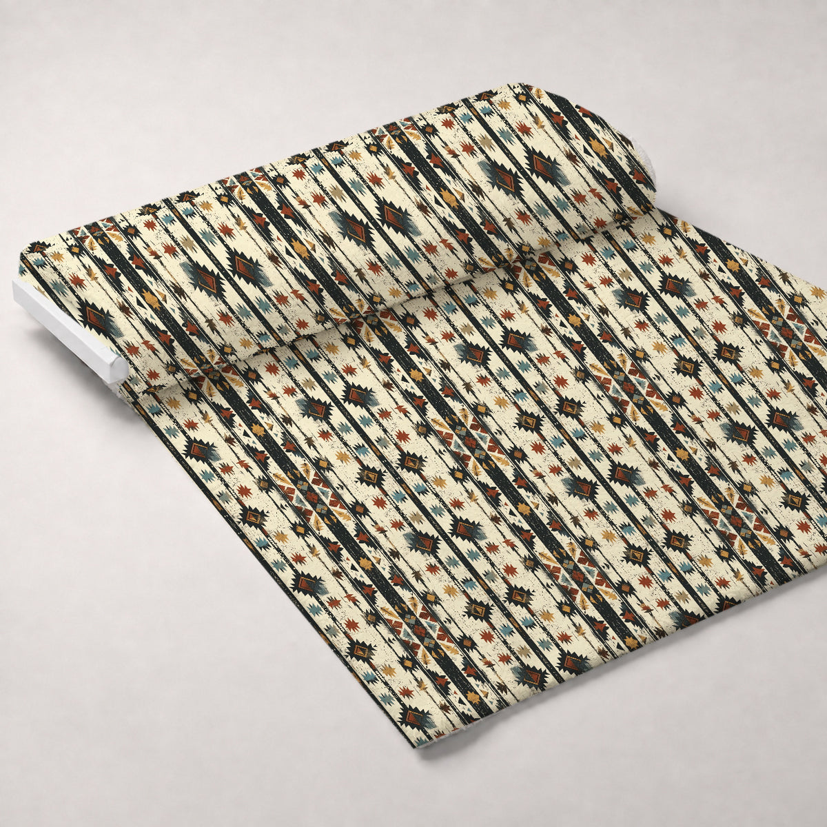 Chieftain Spirit Pattern 3 Minky Fabric — plush minky unrolled bolt preview (mv-minky-v1:bolt)