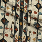 Chieftain Spirit Pattern 3 Minky Fabric — plush minky folded close-up preview (mv-minky-v1:lying)