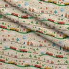 Choo Choo Village Pattern 24 Minky Fabric — plush minky folded close-up preview (mv-minky-v1:lying)