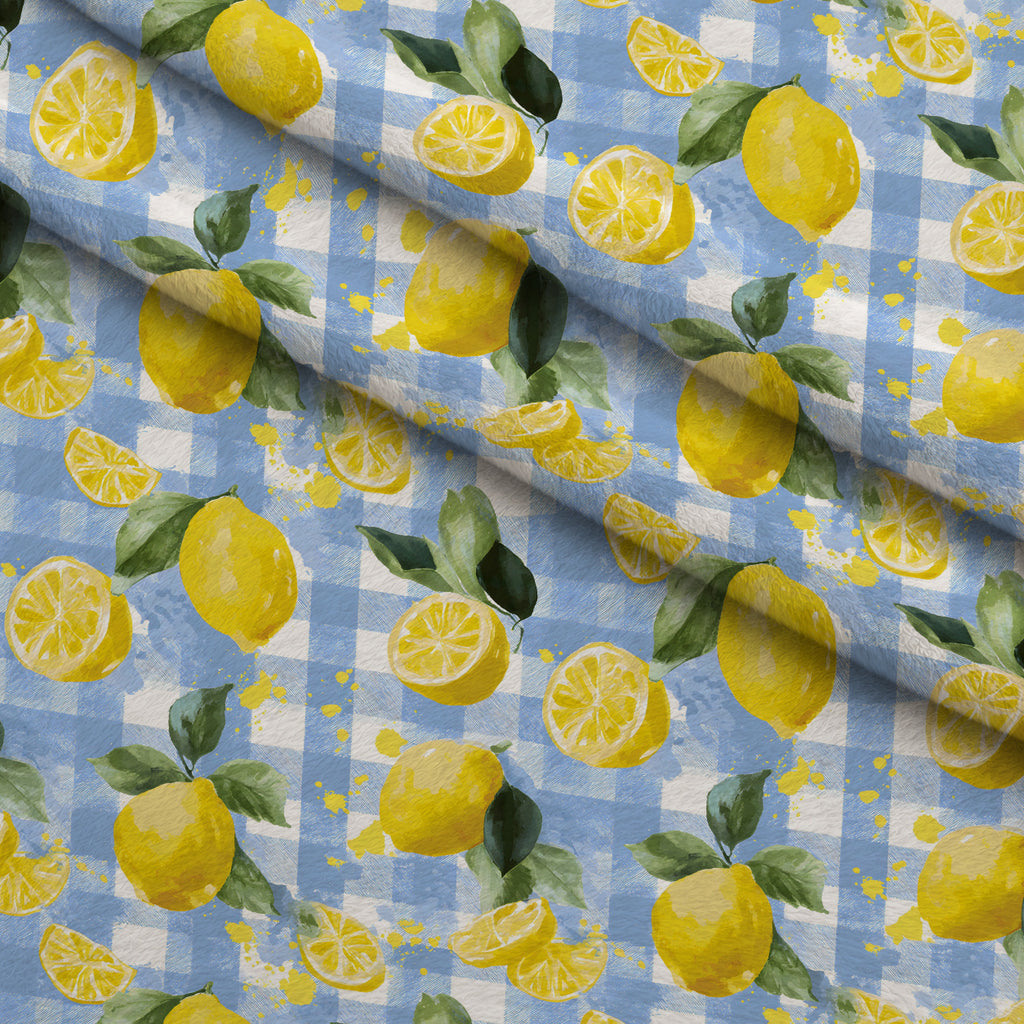 Citrus Picnic Pattern 5 Minky Fabric — plush minky folded close-up preview (mv-minky-v1:lying)