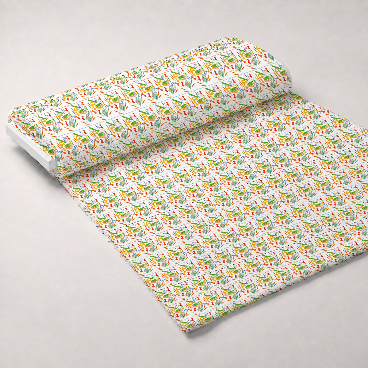 Classroom Doodles Pattern 7 Minky Fabric — plush minky unrolled bolt preview (mv-minky-v1:bolt)