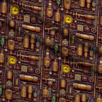 Clockwork Skies Pattern 3 Minky Fabric — plush minky folded close-up preview (mv-minky-v1:lying)