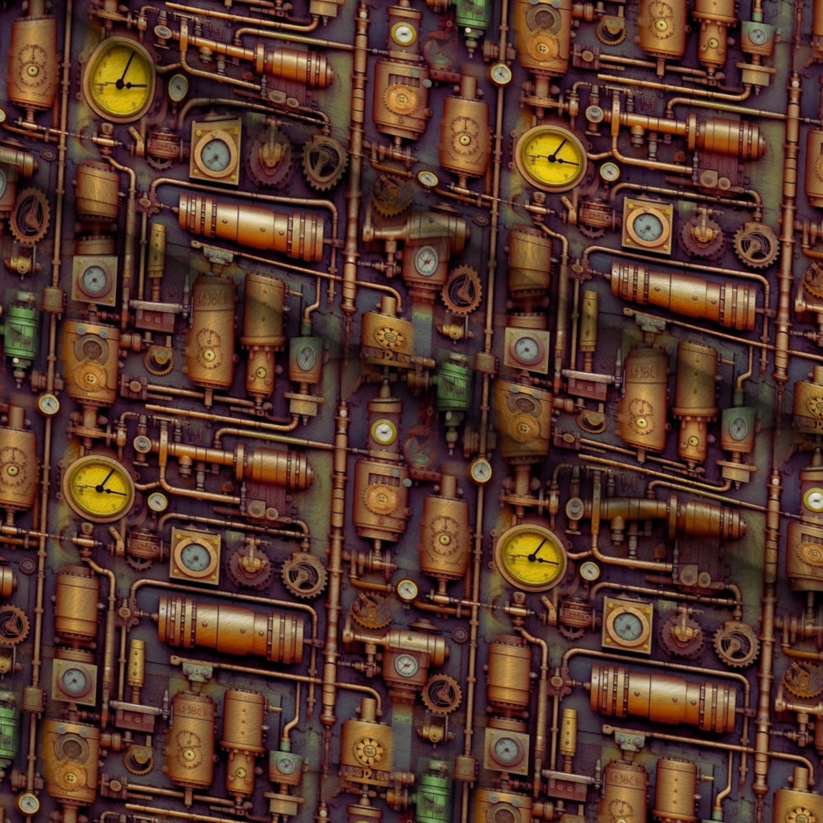 Clockwork Skies Pattern 3 Minky Fabric — plush minky folded close-up preview (mv-minky-v1:lying)