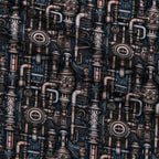 Clockwork Skies Pattern 6 Minky Fabric — plush minky folded close-up preview (mv-minky-v1:lying)