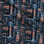 Clockwork Skies Pattern 7 Minky Fabric — plush minky folded close-up preview (mv-minky-v1:lying)