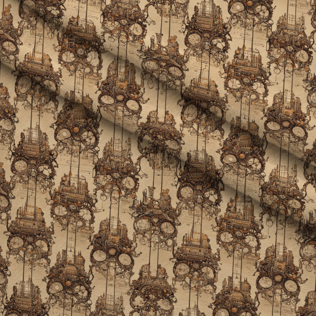 Clockwork Skies Pattern 8 Minky Fabric — plush minky folded close-up preview (mv-minky-v1:lying)