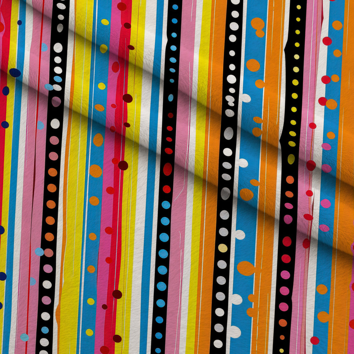 Confetti Parade Pattern 2 Minky Fabric — plush minky folded close-up preview (mv-minky-v1:lying)