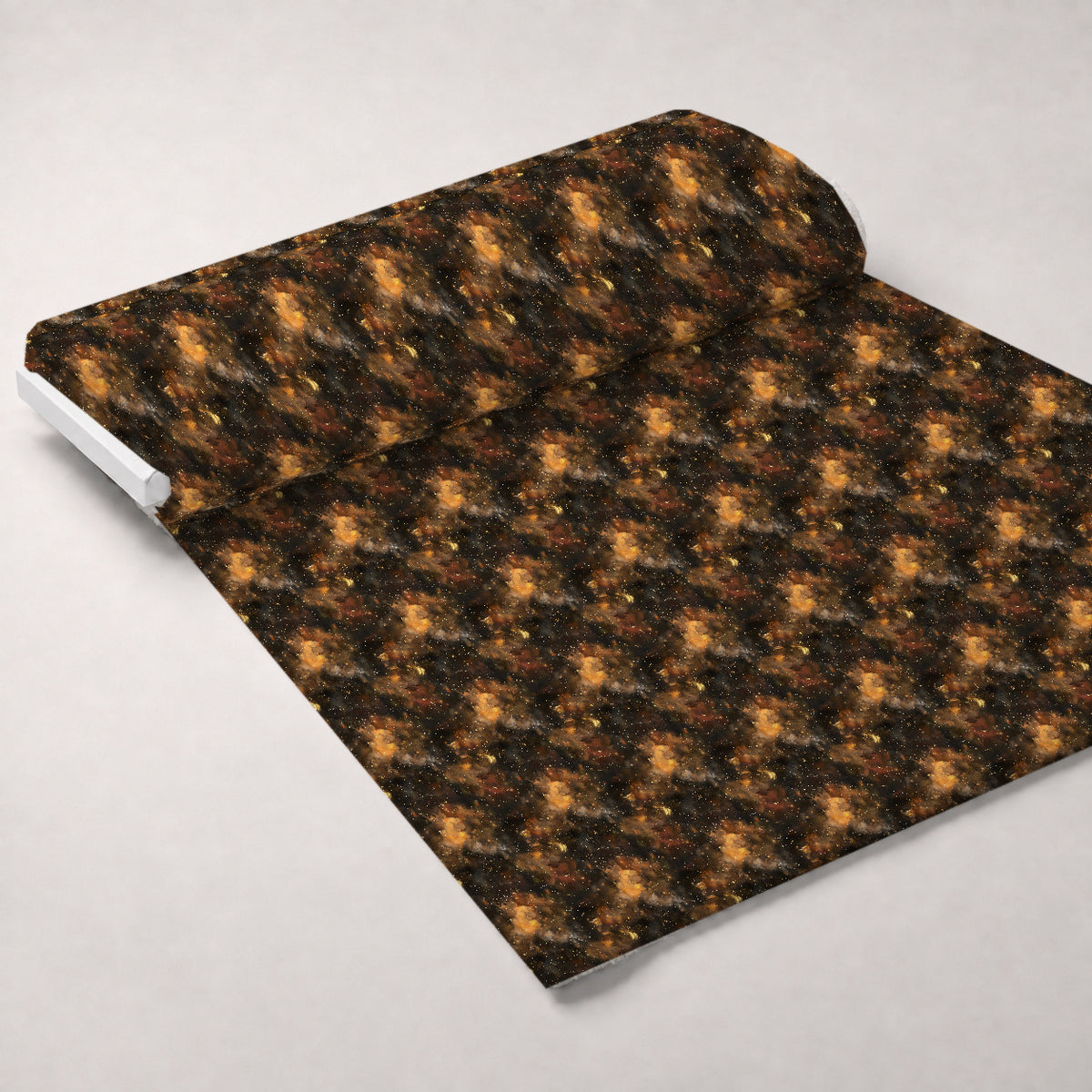 Copper Nebula Pattern 3 Minky Fabric — plush minky unrolled bolt preview (mv-minky-v1:bolt)