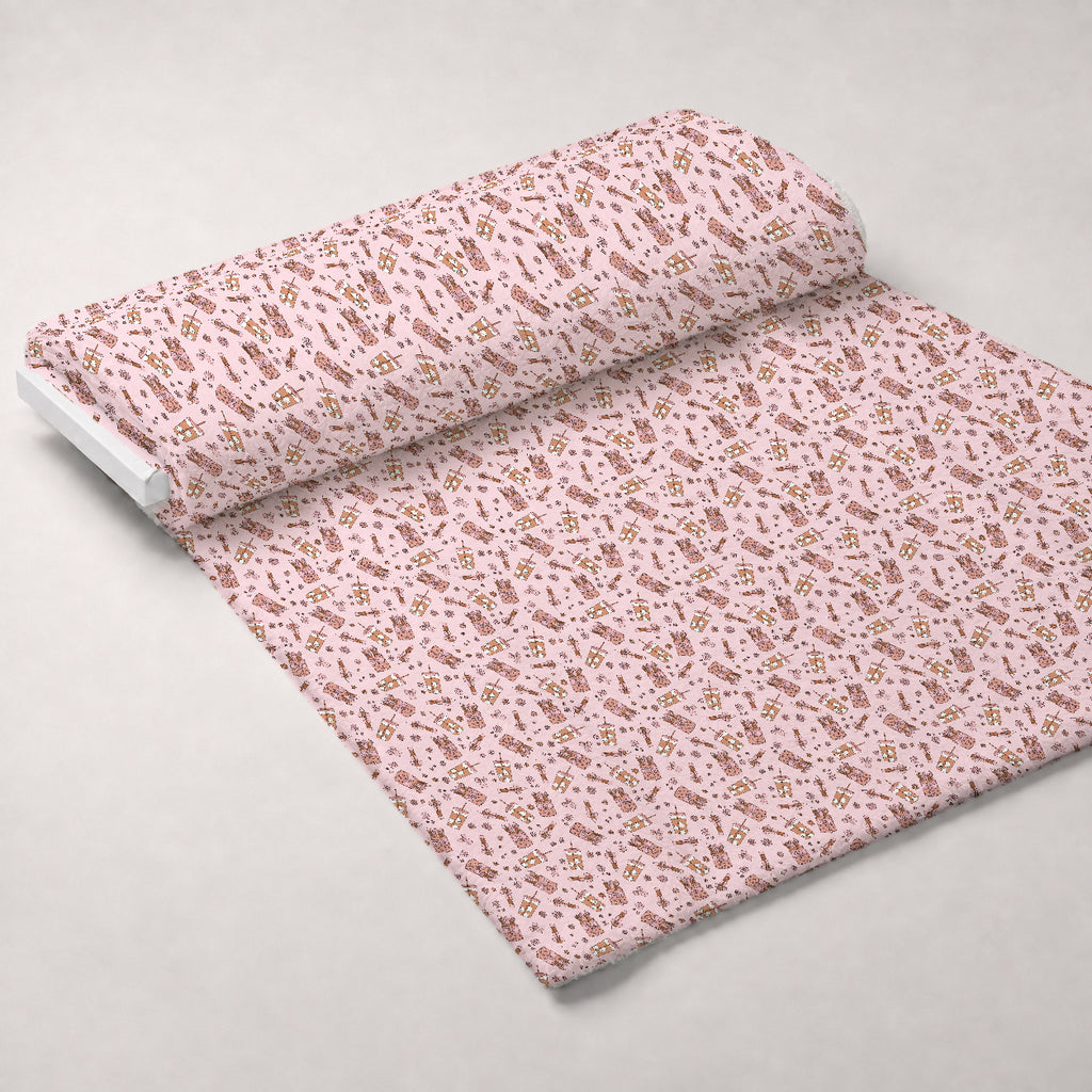 Coquette Teaching School Minky Fabric — plush minky unrolled bolt preview (mv-minky-v1:bolt)