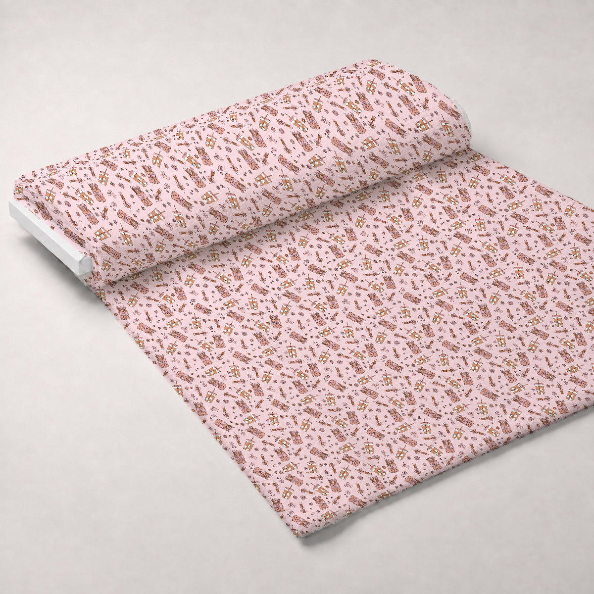 Coquette Teaching School Minky Fabric — plush minky unrolled bolt preview (mv-minky-v1:bolt)