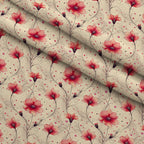 Coral Garden Glow Pattern 1 Minky Fabric — plush minky folded close-up preview (mv-minky-v1:lying)