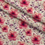 Coral Garden Glow Pattern 2 Minky Fabric — plush minky folded close-up preview (mv-minky-v1:lying)