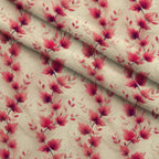 Coral Garden Glow Pattern 3 Minky Fabric — plush minky folded close-up preview (mv-minky-v1:lying)
