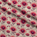 Coral Garden Glow Pattern 5 Minky Fabric — plush minky folded close-up preview (mv-minky-v1:lying)