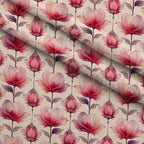 Coral Garden Glow Pattern 6 Minky Fabric — plush minky folded close-up preview (mv-minky-v1:lying)