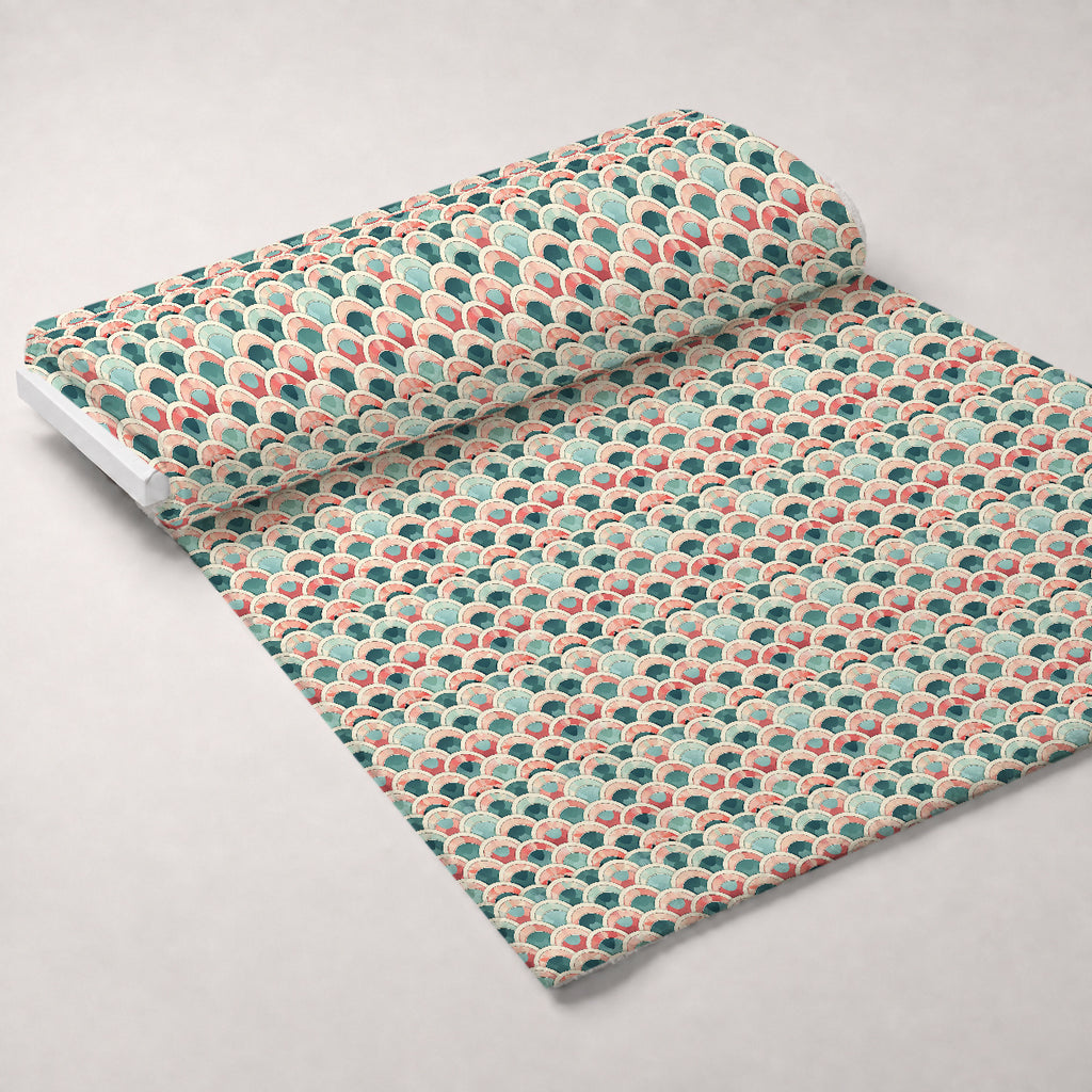 Coral Lagoon Pattern 8 Minky Fabric — plush minky unrolled bolt preview (mv-minky-v1:bolt)