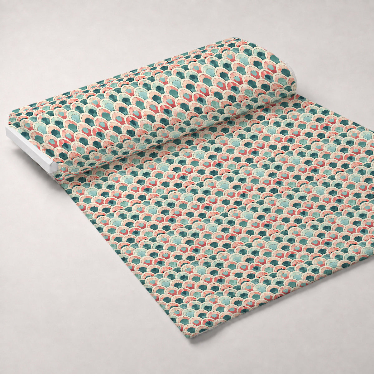 Coral Lagoon Pattern 8 Minky Fabric — plush minky unrolled bolt preview (mv-minky-v1:bolt)