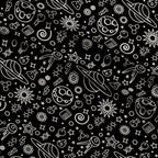 Cosmic Lab Doodles Pattern 2 Minky Fabric — plush minky folded close-up preview (mv-minky-v1:lying)
