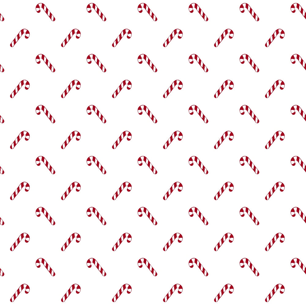 red and white, candy canes, striped pattern, christmas motifs, holiday fabric, repeating design, peppermint stripes, festive elements,, fabric panel, winter theme, seasonal pattern, country style, christmas candy, diagonal stripes, holiday crafting, red striped candy, white background, christmas quilting, festive repeats