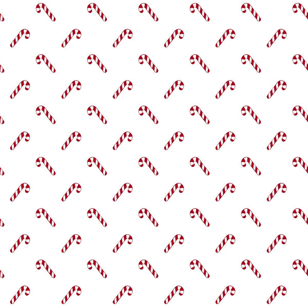 red and white, candy canes, striped pattern, christmas motifs, holiday fabric, repeating design, peppermint stripes, festive elements,, fabric panel, winter theme, seasonal pattern, country style, christmas candy, diagonal stripes, holiday crafting, red striped candy, white background, christmas quilting, festive repeats