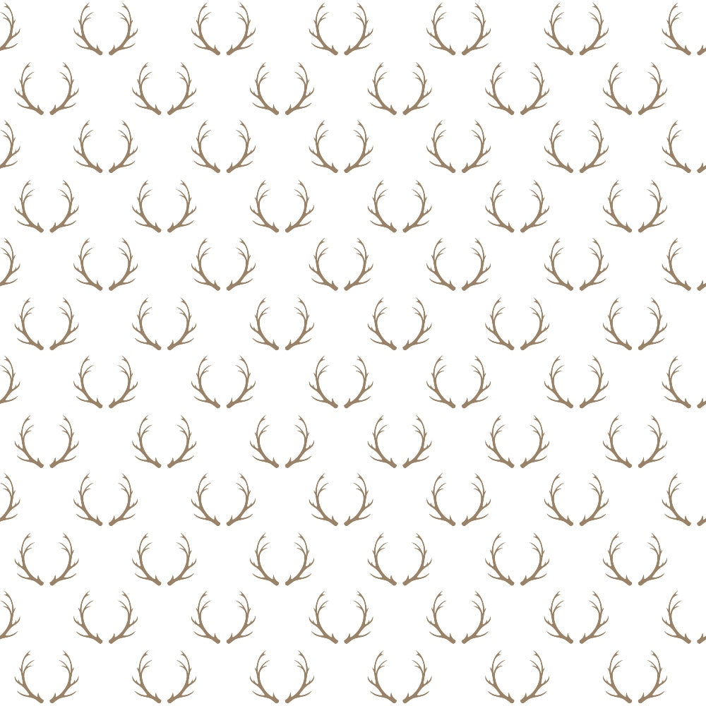 beige, cream, antlers, deer horns, repeating pattern, small scale, woodland, hunting, rustic, country style, christmas, holiday,, fabric panel, neutral tones, minimalist, scattered motifs, winter theme, nature inspired, craft fabric