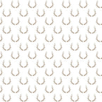 beige, cream, antlers, deer horns, repeating pattern, small scale, woodland, hunting, rustic, country style, christmas, holiday,, fabric panel, neutral tones, minimalist, scattered motifs, winter theme, nature inspired, craft fabric