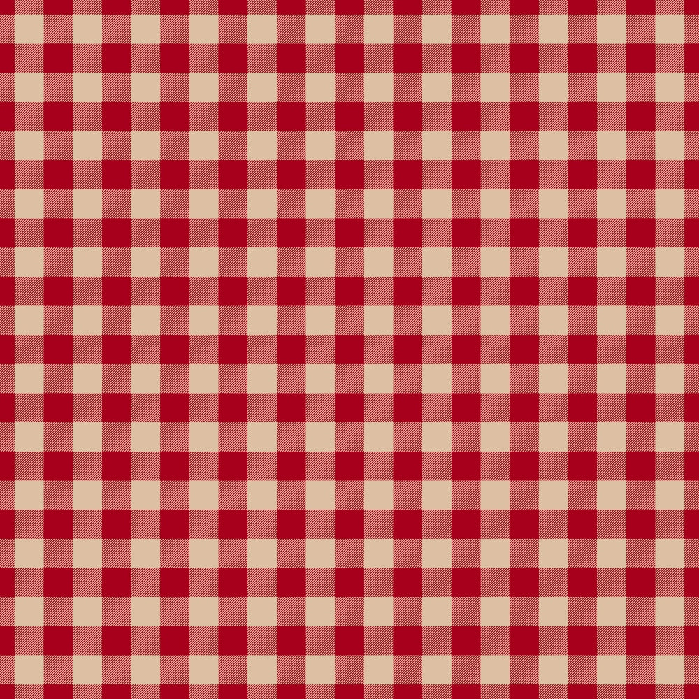 red, cream, burgundy, gingham, checkered pattern, plaid, country style, christmas fabric,, fabric panel, rustic, farmhouse, holiday themed, geometric pattern, woven texture, crafting material, seasonal fabric, patchwork, cotton fabric, festive colors
