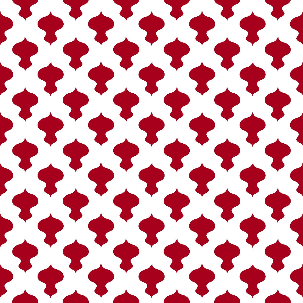 crimson red, white, quatrefoil pattern, geometric motifs, moroccan tiles, repeating design,, fabric panel, christmas colors, holiday fabric, festive red, ogee shapes, decorative pattern, cotton fabric, sewing material, crafting fabric, seasonal quilting, ornamental design