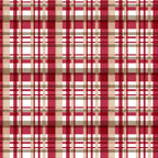 burgundy, red, white, beige, tan, plaid pattern, tartan, checkered, country style, christmas fabric,, fabric panel, rustic, cozy, winter theme, holiday pattern, geometric design, woven appearance, festive colors