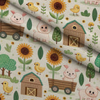 Countryside Charm Pattern 10 Minky Fabric — plush minky folded close-up preview (mv-minky-v1:lying)