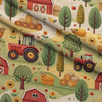 Countryside Charm Pattern 11 Minky Fabric — plush minky folded close-up preview (mv-minky-v1:lying)