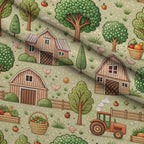 Countryside Charm Pattern 6 Minky Fabric — plush minky folded close-up preview (mv-minky-v1:lying)