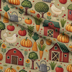 Countryside Charm Pattern 8 Minky Fabric — plush minky folded close-up preview (mv-minky-v1:lying)
