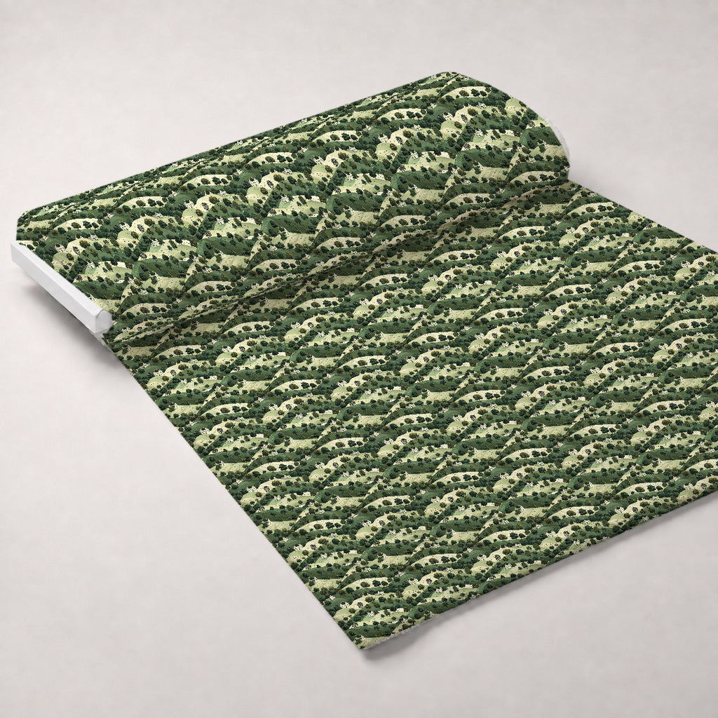 Countryside Cottages Pattern 11 Minky Fabric — plush minky unrolled bolt preview (mv-minky-v1:bolt)
