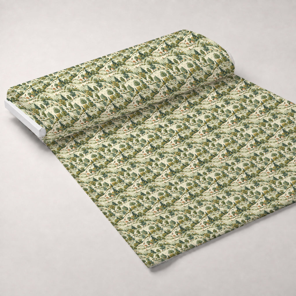 Countryside Cottages Pattern 4 Minky Fabric — plush minky unrolled bolt preview (mv-minky-v1:bolt)