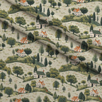 Countryside Cottages Pattern 7 Minky Fabric — plush minky folded close-up preview (mv-minky-v1:lying)