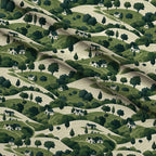 Countryside Cottages Pattern 8 Minky Fabric — plush minky folded close-up preview (mv-minky-v1:lying)