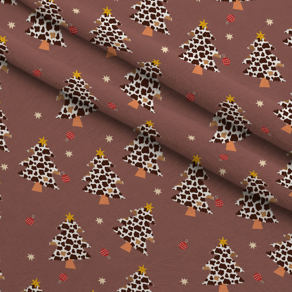 Cowboy Christmas Pattern 3 Minky Fabric — plush minky folded close-up preview (mv-minky-v1:lying)
