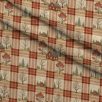 Cozy Cabin Tartan Pattern 10 Minky Fabric — plush minky folded close-up preview (mv-minky-v1:lying)