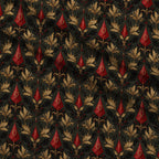 Crimson Boughs and Gold Pattern 18 Minky Fabric — plush minky folded close-up preview (mv-minky-v1:lying)