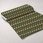 Crimson Boughs and Gold Pattern 20 Minky Fabric — plush minky unrolled bolt preview (mv-minky-v1:bolt)