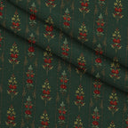 Crimson Boughs and Gold Pattern 25 Minky Fabric — plush minky folded close-up preview (mv-minky-v1:lying)