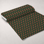 Crimson Boughs and Gold Pattern 26 Minky Fabric — plush minky unrolled bolt preview (mv-minky-v1:bolt)