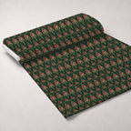 Crimson Boughs and Gold Pattern 27 Minky Fabric — plush minky unrolled bolt preview (mv-minky-v1:bolt)