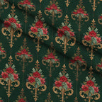 Crimson Boughs and Gold Pattern 27 Minky Fabric — plush minky folded close-up preview (mv-minky-v1:lying)
