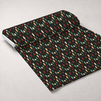 Crimson Boughs and Gold Pattern 5 Minky Fabric — plush minky unrolled bolt preview (mv-minky-v1:bolt)