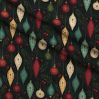 Crimson Boughs and Gold Pattern 5 Minky Fabric — plush minky folded close-up preview (mv-minky-v1:lying)